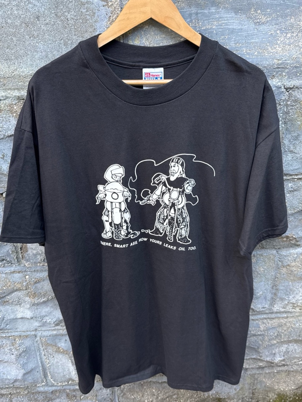 Vintage Biker T Shirt XL Y2K Funny